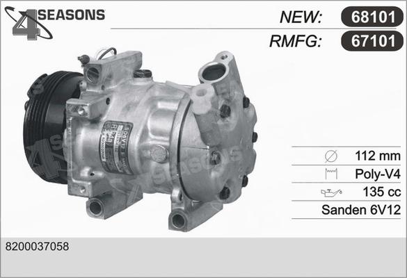 AHE 67101 - Compressore, Climatizzatore www.autoricambi360.it
