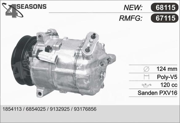 AHE 67115 - Compressore, Climatizzatore www.autoricambi360.it