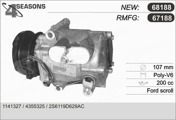 AHE 67188 - Compressore, Climatizzatore www.autoricambi360.it
