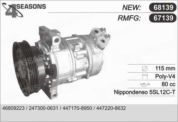 AHE 67139 - Compressore, Climatizzatore www.autoricambi360.it