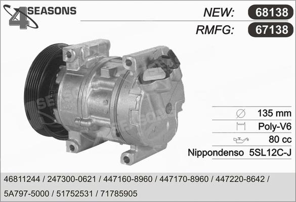 AHE 68138 - Compressore, Climatizzatore www.autoricambi360.it