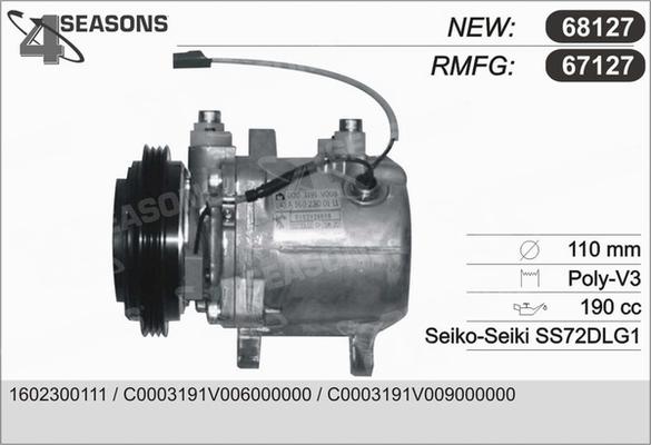 AHE 67127 - Compressore, Climatizzatore www.autoricambi360.it
