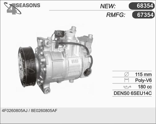 AHE 67354 - Compressore, Climatizzatore www.autoricambi360.it