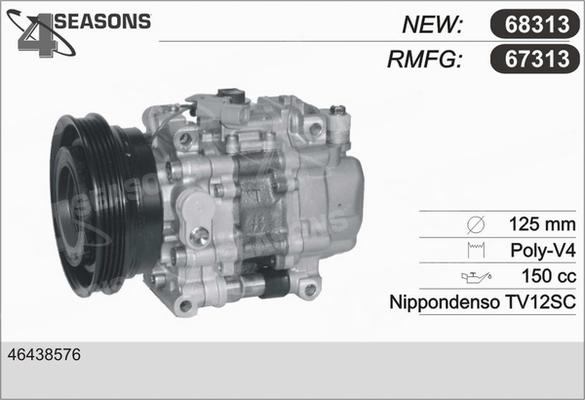 AHE 67313 - Compressore, Climatizzatore www.autoricambi360.it