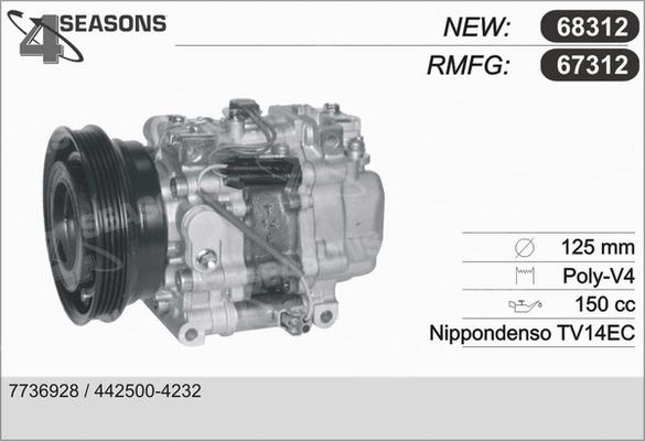 AHE 68312 - Compressore, Climatizzatore www.autoricambi360.it