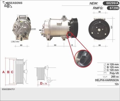 AHE 67299 - Compressore, Climatizzatore www.autoricambi360.it