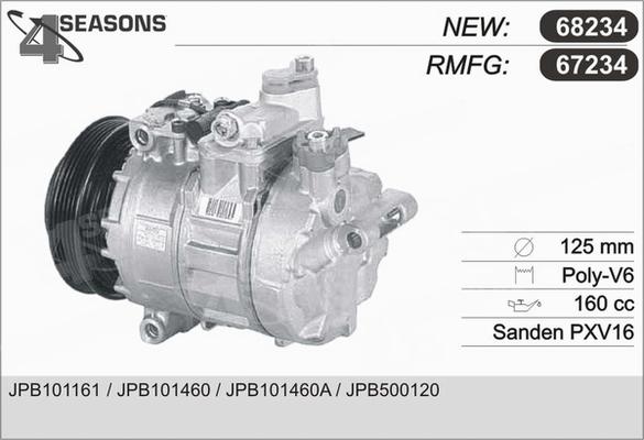 AHE 67234 - Compressore, Climatizzatore www.autoricambi360.it