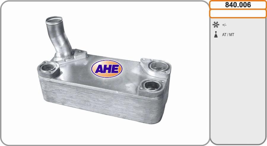 AHE 840.006 - Radiatore olio, Olio motore www.autoricambi360.it