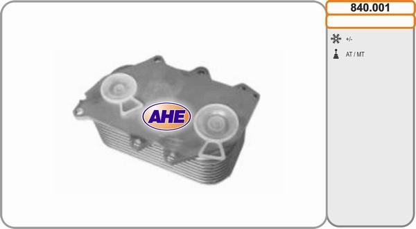 AHE 840.001 - Radiatore olio, Olio motore www.autoricambi360.it