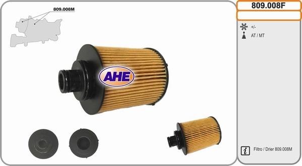 AHE 809.008F - Radiatore olio, Olio motore www.autoricambi360.it