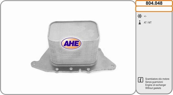 AHE 804.048 - Radiatore olio, Olio motore www.autoricambi360.it