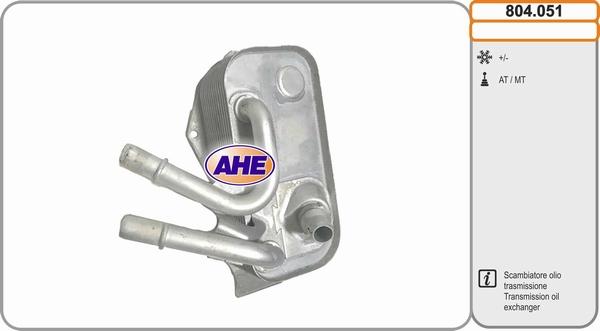 AHE 804.051 - Radiatore olio, Olio motore www.autoricambi360.it