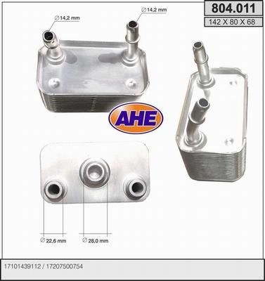 AHE 804.011 - Radiatore olio, Olio motore www.autoricambi360.it