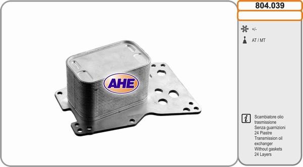 AHE 804.039 - Radiatore olio, Olio motore www.autoricambi360.it