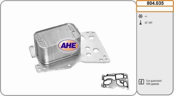 AHE 804.035 - Radiatore olio, Olio motore www.autoricambi360.it