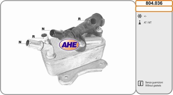 AHE 804.036 - Radiatore olio, Olio motore www.autoricambi360.it