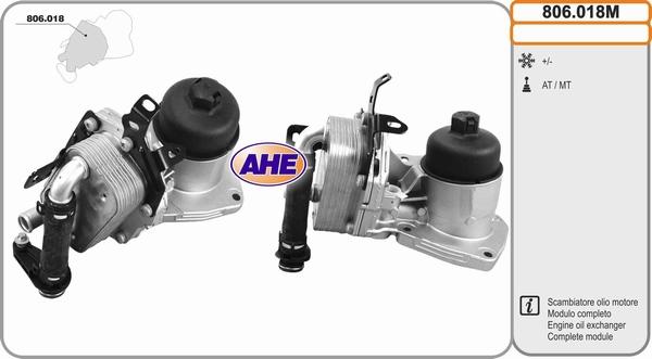 AHE 806.018M - Radiatore olio, Olio motore www.autoricambi360.it