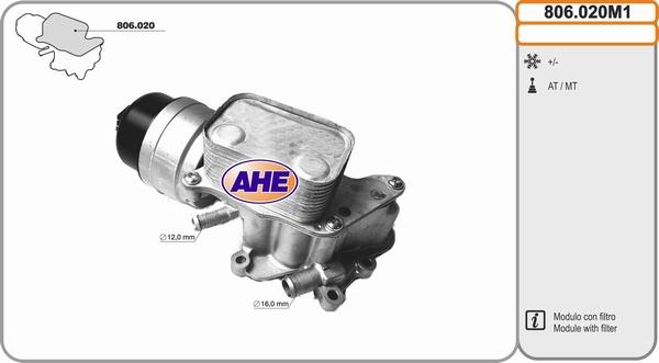 AHE 806.020M1 - Radiatore olio, Olio motore www.autoricambi360.it