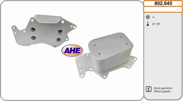 AHE 802.045 - Radiatore olio, Olio motore www.autoricambi360.it