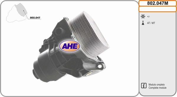 AHE 802.047M - Radiatore olio, Olio motore www.autoricambi360.it