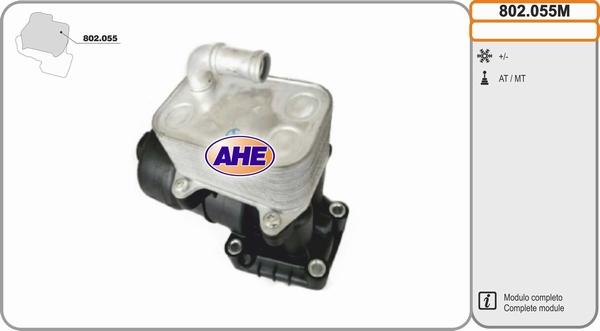 AHE 802.055M - Radiatore olio, Olio motore www.autoricambi360.it