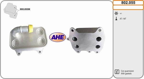 AHE 802.055 - Radiatore olio, Olio motore www.autoricambi360.it