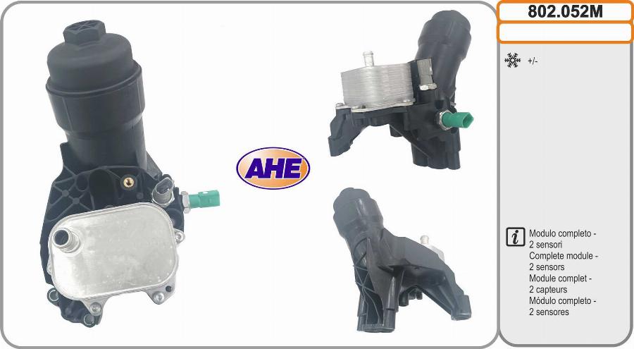 AHE 802.052M - Radiatore olio, Olio motore www.autoricambi360.it