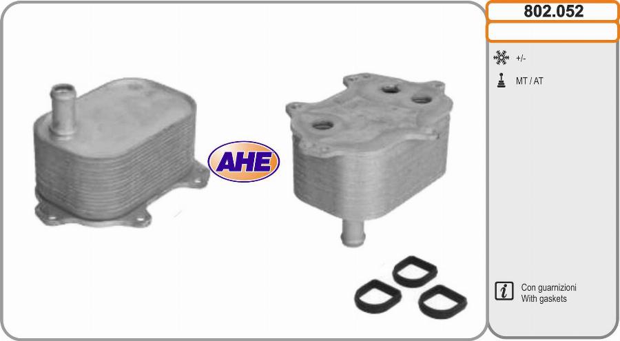 AHE 802.052 - Radiatore olio, Olio motore www.autoricambi360.it