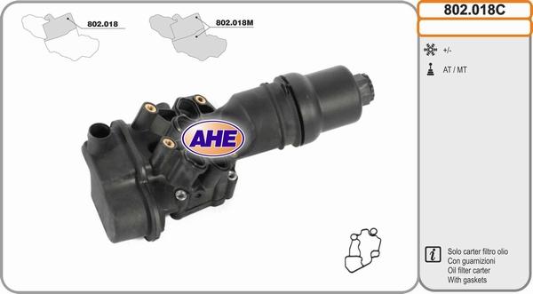 AHE 802.018C - Radiatore olio, Olio motore www.autoricambi360.it