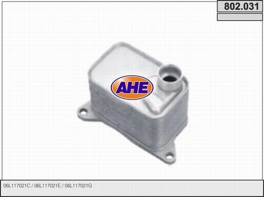 AHE 802.031 - Radiatore olio, Olio motore www.autoricambi360.it