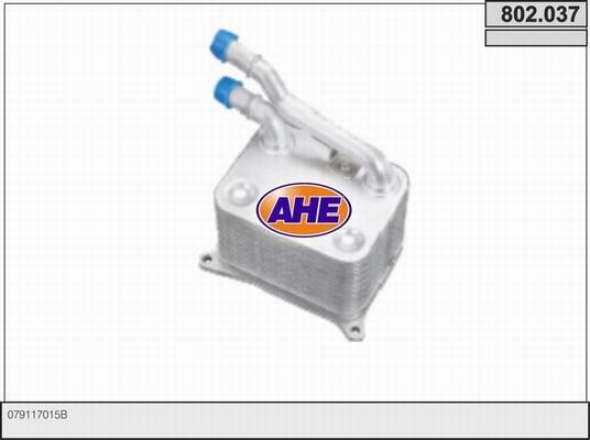 AHE 802.037 - Radiatore olio, Olio motore www.autoricambi360.it