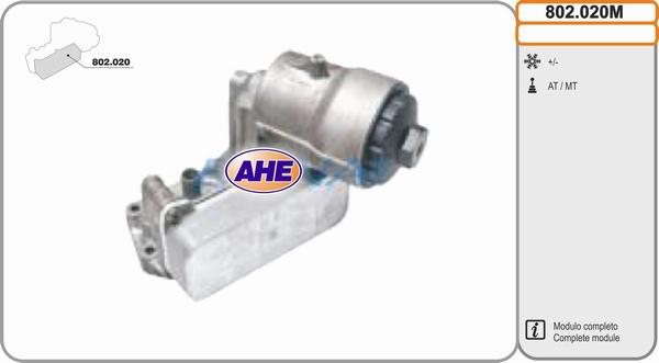 AHE 802.020M - Radiatore olio, Olio motore www.autoricambi360.it