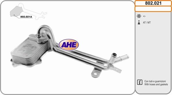AHE 802.021 - Radiatore olio, Olio motore www.autoricambi360.it