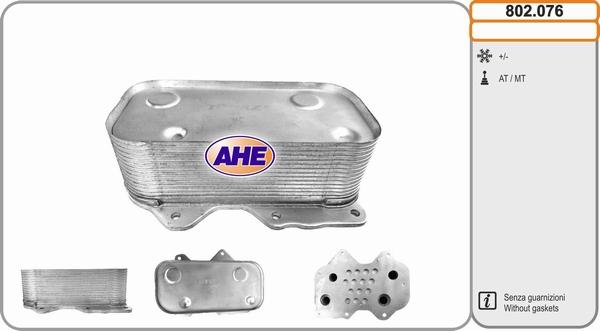 AHE 802.076 - Radiatore olio, Olio motore www.autoricambi360.it