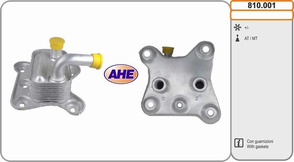 AHE 810.001 - Radiatore olio, Olio motore www.autoricambi360.it