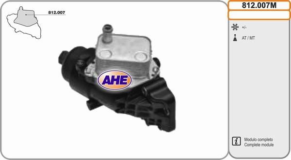AHE 812.007M - Radiatore olio, Olio motore www.autoricambi360.it