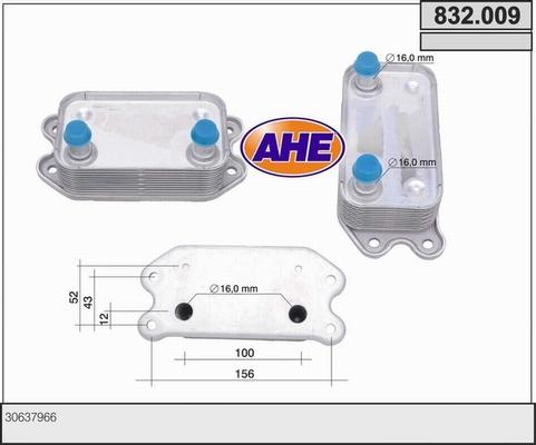 AHE 832.009 - Radiatore olio, Olio motore www.autoricambi360.it