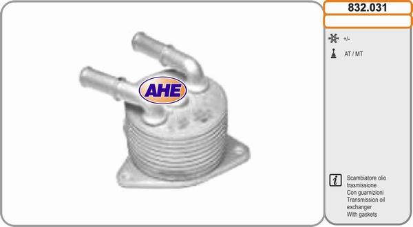 AHE 832.031 - Radiatore olio, Olio motore www.autoricambi360.it