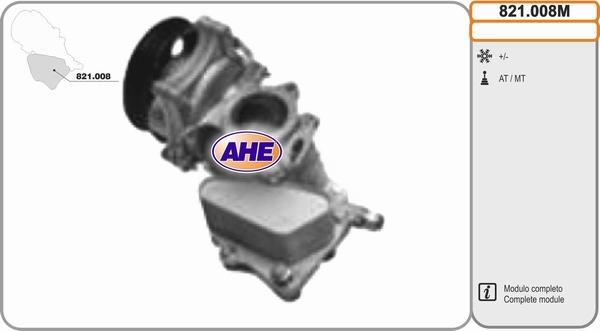 AHE 821.008M - Radiatore olio, Olio motore www.autoricambi360.it