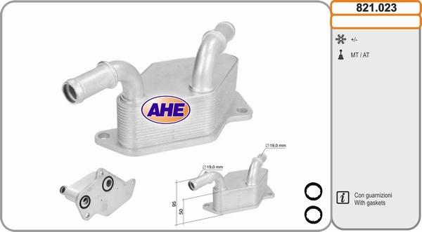 AHE 821.023 - Radiatore olio, Olio motore www.autoricambi360.it