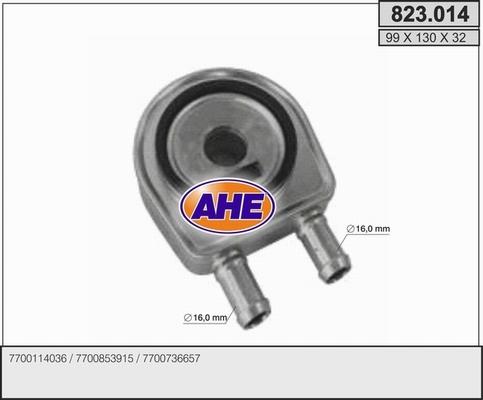 AHE 823.014 - Radiatore olio, Olio motore www.autoricambi360.it