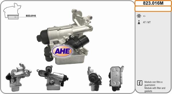 AHE 823.016M - Radiatore olio, Olio motore www.autoricambi360.it