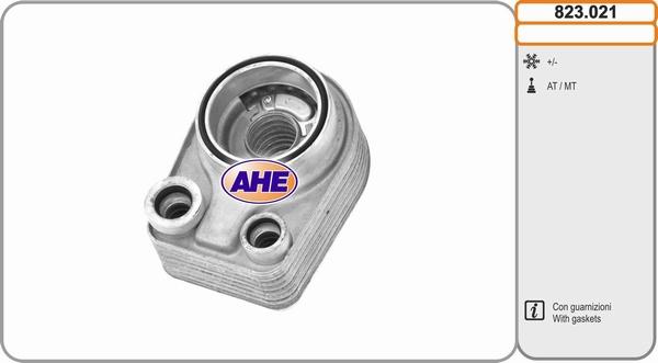 AHE 823.021 - Radiatore olio, Olio motore www.autoricambi360.it