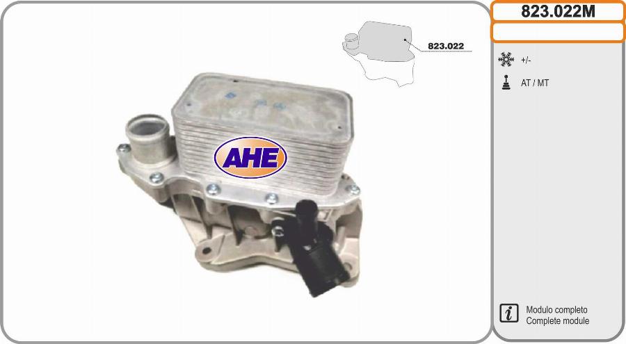 AHE 823.022M - Radiatore olio, Olio motore www.autoricambi360.it