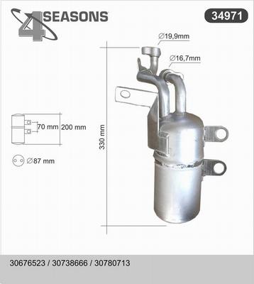 AHE 34971 - Essiccatore, Climatizzatore www.autoricambi360.it