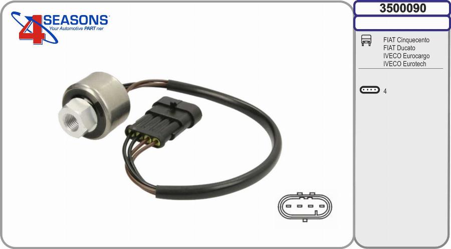 AHE 3500090 - Interruttore a pressione, Climatizzatore www.autoricambi360.it