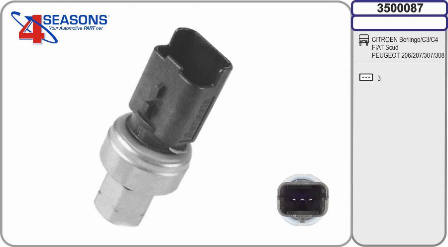 AHE 3500087 - Interruttore a pressione, Climatizzatore www.autoricambi360.it