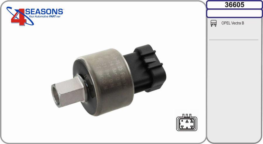 AHE 36605 - Interruttore a pressione, Climatizzatore www.autoricambi360.it