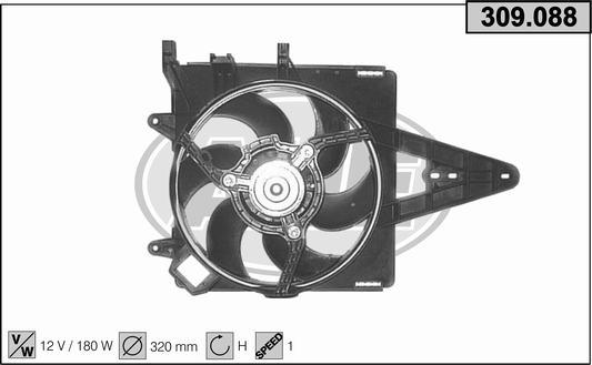 AHE 309.088 - Ventola, Raffreddamento motore www.autoricambi360.it