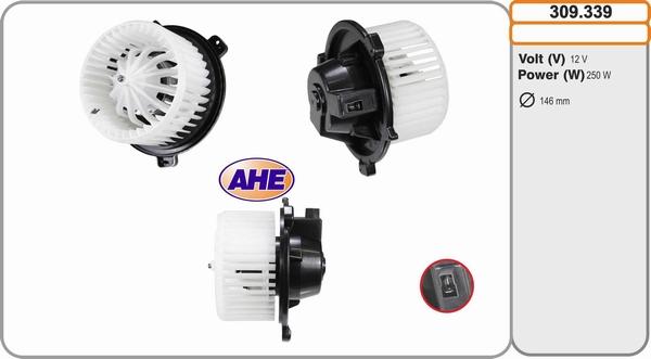 AHE 309.339 - Ventola, Raffreddamento motore www.autoricambi360.it